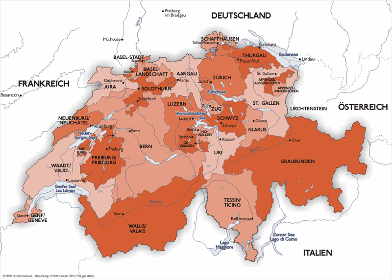 Area of Switzerland and Time